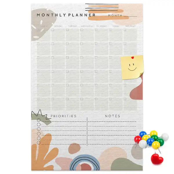 Tableau affichage liège Programme mensuel
