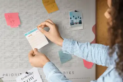 Tableau affichage liège Programme mensuel