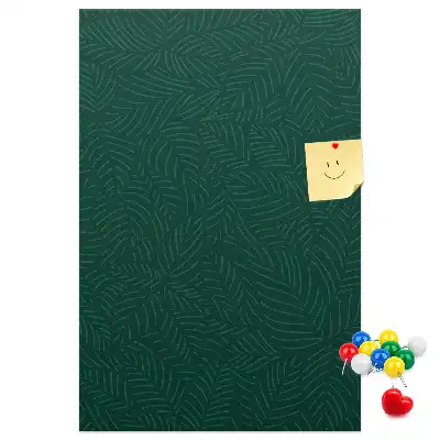 Tableau de liège décoratif à motif linéaire de feuilles