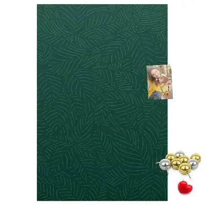 Tableau de liège décoratif Motif linéaire de feuilles