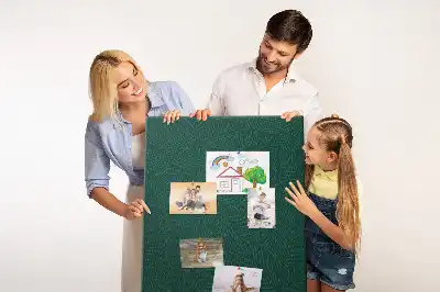 Tableau de liège décoratif Motif linéaire de feuilles