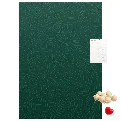 Tableau de liège décoratif Motif linéaire de feuilles