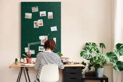 Tableau de liège décoratif Motif linéaire de feuilles