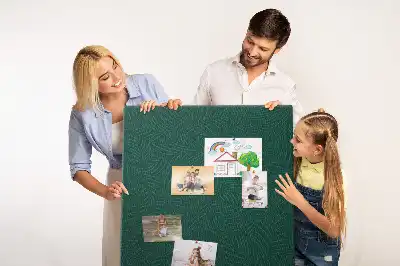 Tableau de liège décoratif Motif linéaire de feuilles