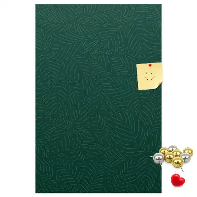 Tableau de liège décoratif Motif linéaire de feuilles