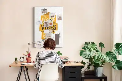 Image tableau en liège Slogan de motivation