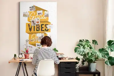Image tableau en liège Slogan de motivation