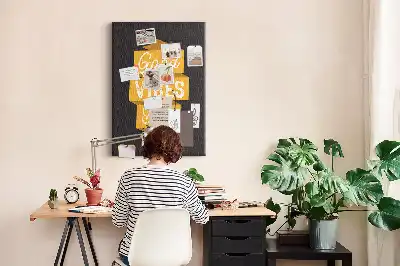 Tableau de liège décoratif Citation inspirante