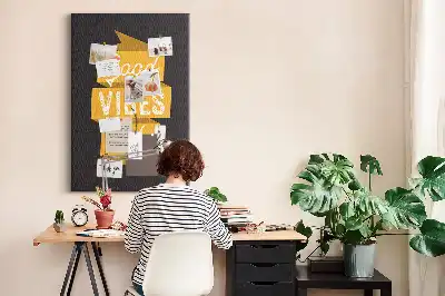 Tableau de liège décoratif Citation inspirante