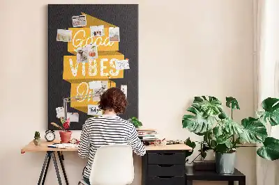 Tableau de liège décoratif Citation inspirante