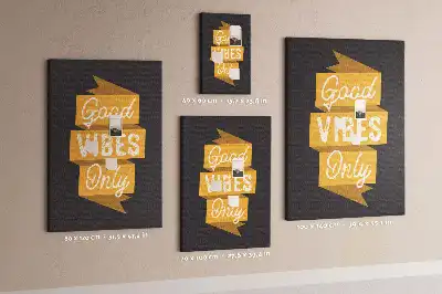 Tableau de liège décoratif Citation inspirante
