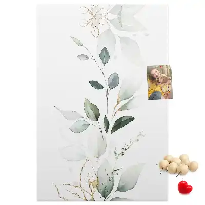 Tableau affichage liège Une pousse de plante avec des feuilles