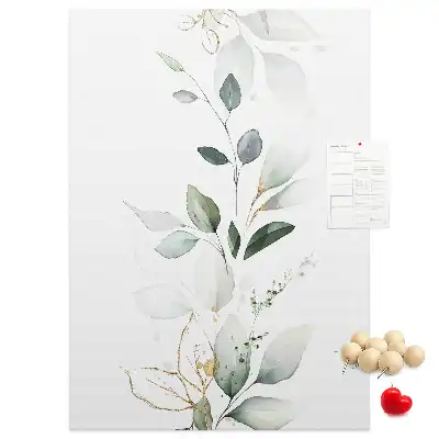 Tableau affichage liège Une pousse de plante avec des feuilles