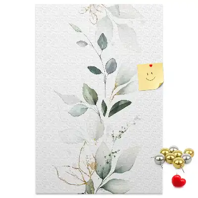 Tableau affichage liège Une pousse de plante avec des feuilles