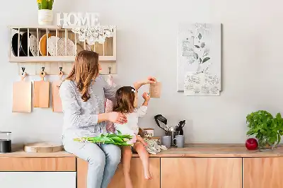 Tableau affichage liège Une pousse de plante avec des feuilles