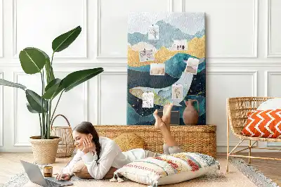 Image tableau en liège Baleine marbrée