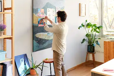 Image tableau en liège Baleine marbrée