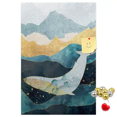 Image tableau en liège Baleine marbrée