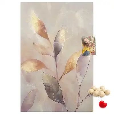 Tableau de liège décoratif Aquarelle de plantes
