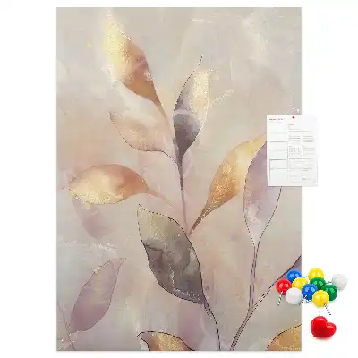 Tableau de liège décoratif Aquarelle de plantes