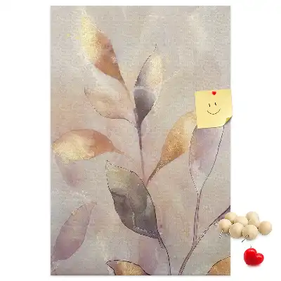 Tableau de liège décoratif Aquarelle de plantes