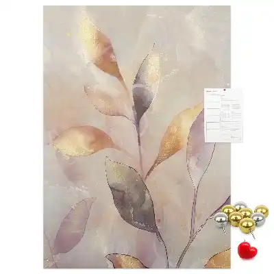 Tableau de liège décoratif Aquarelle de plantes