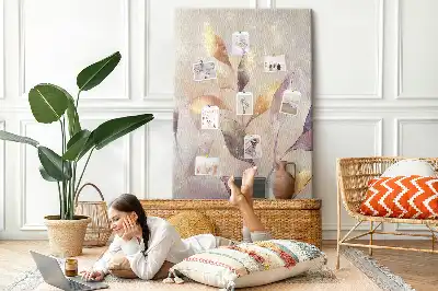 Tableau de liège décoratif Aquarelle de plantes