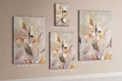 Tableau de liège décoratif Aquarelle de plantes