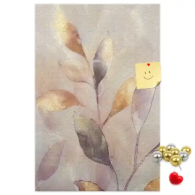 Tableau de liège décoratif Aquarelle de plantes