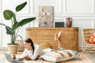 Tableau de liège décoratif Aquarelle de plantes