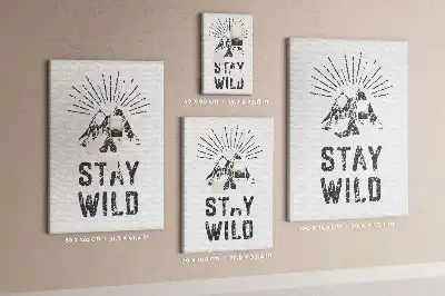 Tableau affichage liège Thème Stay Wild Mountain