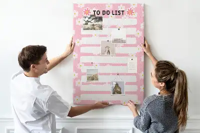 Image tableau en liège Liste de choses à faire