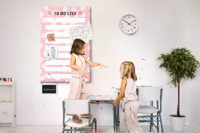 Image tableau en liège Liste de choses à faire