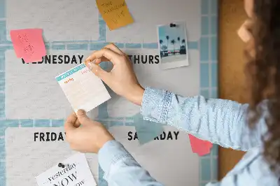 Tableau affichage liège Programme hebdomadaire