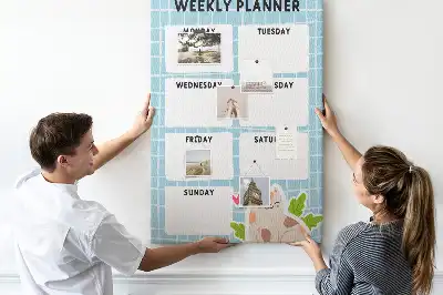 Tableau affichage liège Programme hebdomadaire