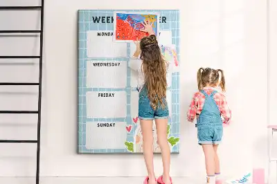 Tableau affichage liège Programme hebdomadaire