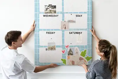 Tableau affichage liège Programme hebdomadaire