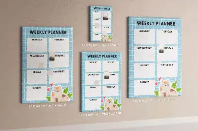 Tableau affichage liège Programme hebdomadaire