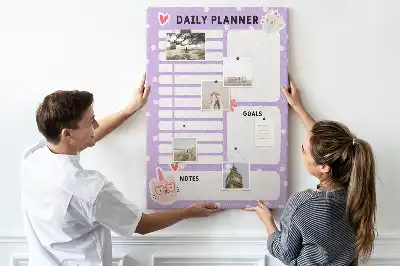 Image tableau en liège Organisation de la journée