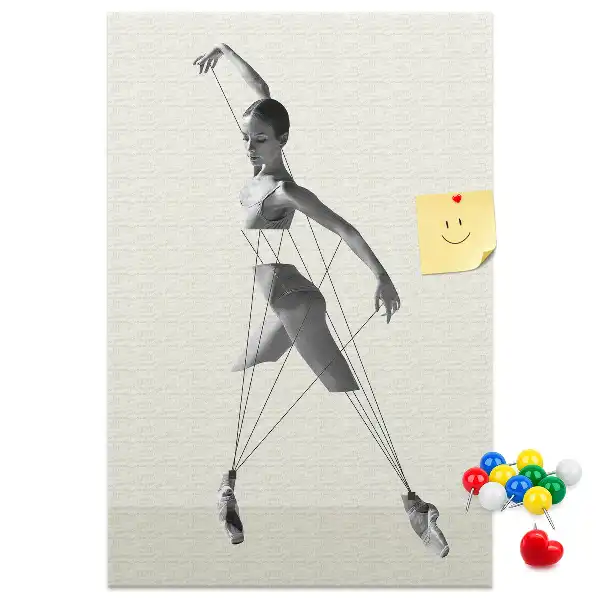 Image tableau en liège Ballerine