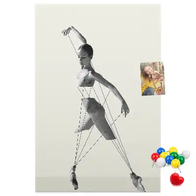 Image tableau en liège Ballerine