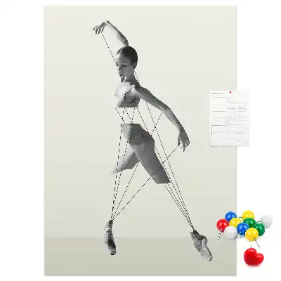 Image tableau en liège Ballerine