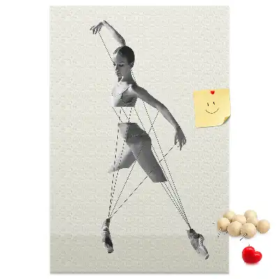 Image tableau en liège Ballerine
