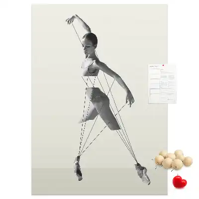 Image tableau en liège Ballerine
