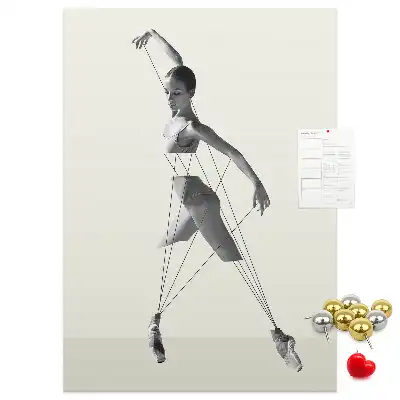Image tableau en liège Ballerine