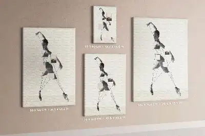 Image tableau en liège Ballerine