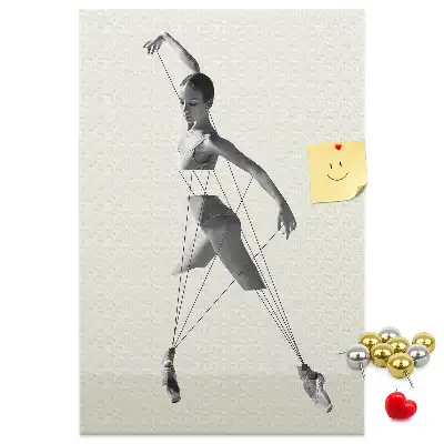 Image tableau en liège Ballerine