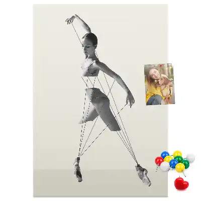 Image tableau en liège Ballerine
