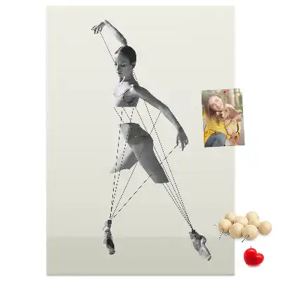 Image tableau en liège Ballerine