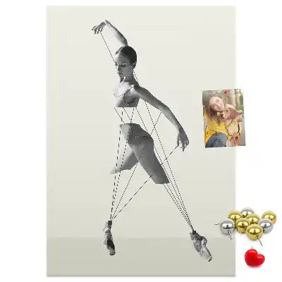 Image tableau en liège Ballerine